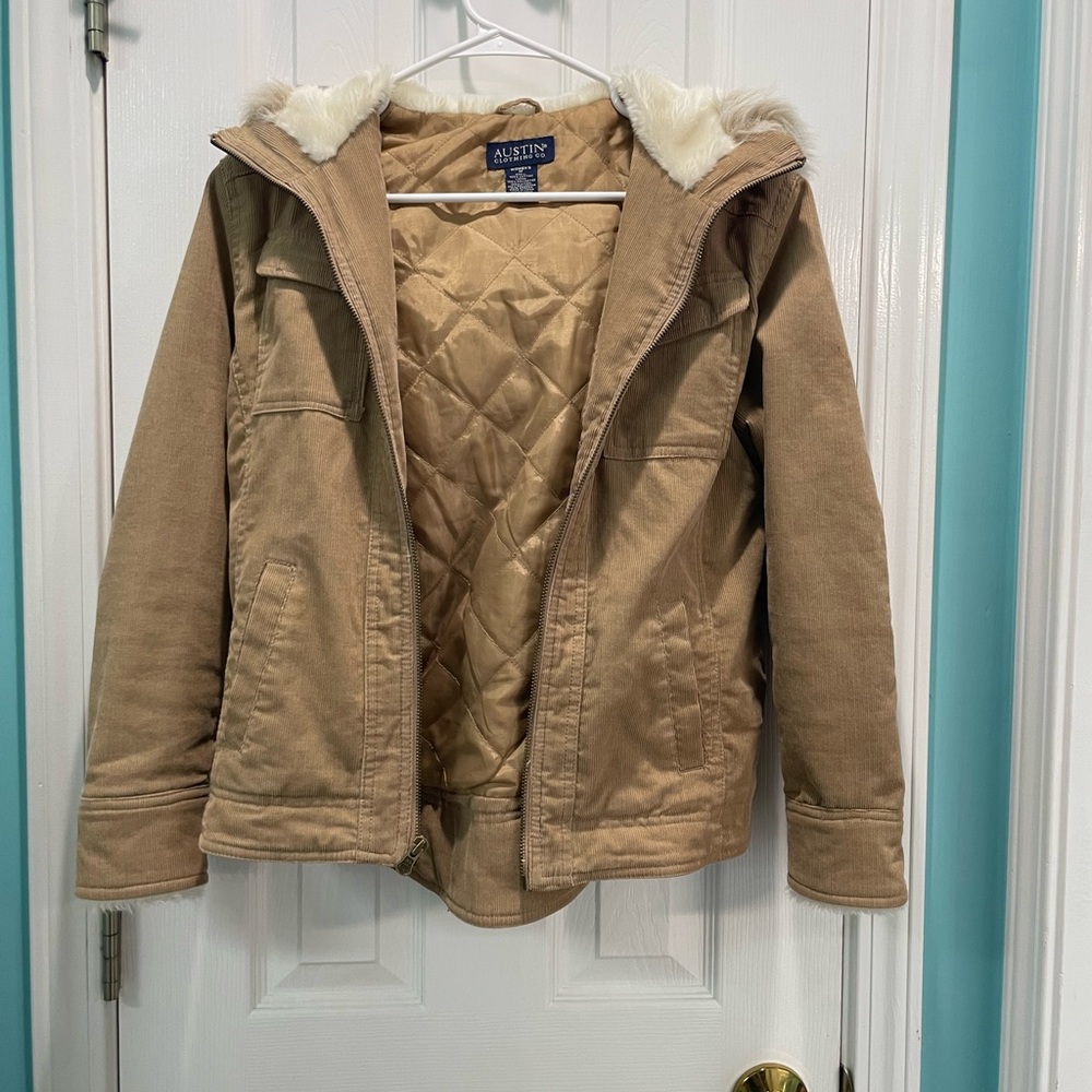 Austin Clothing Co. Faux Fur Lined Coat - Picture 2 of 7